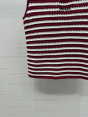 PRAD 25S STRIPED SWEATER 264183