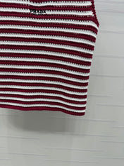 PRAD 25S STRIPED SWEATER 264183