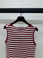 PRAD 25S STRIPED SWEATER 264183
