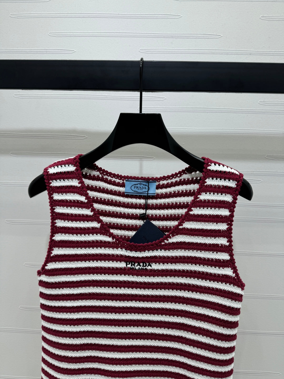 PRAD 25S STRIPED SWEATER 264183