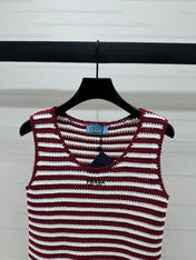 PRAD 25S STRIPED SWEATER 264183