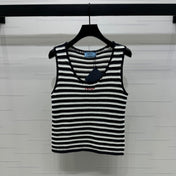 PRAD 25S STRIPED SWEATER 264182