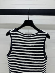 PRAD 25S STRIPED SWEATER 264182