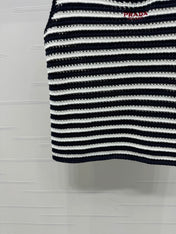 PRAD 25S STRIPED SWEATER 264182