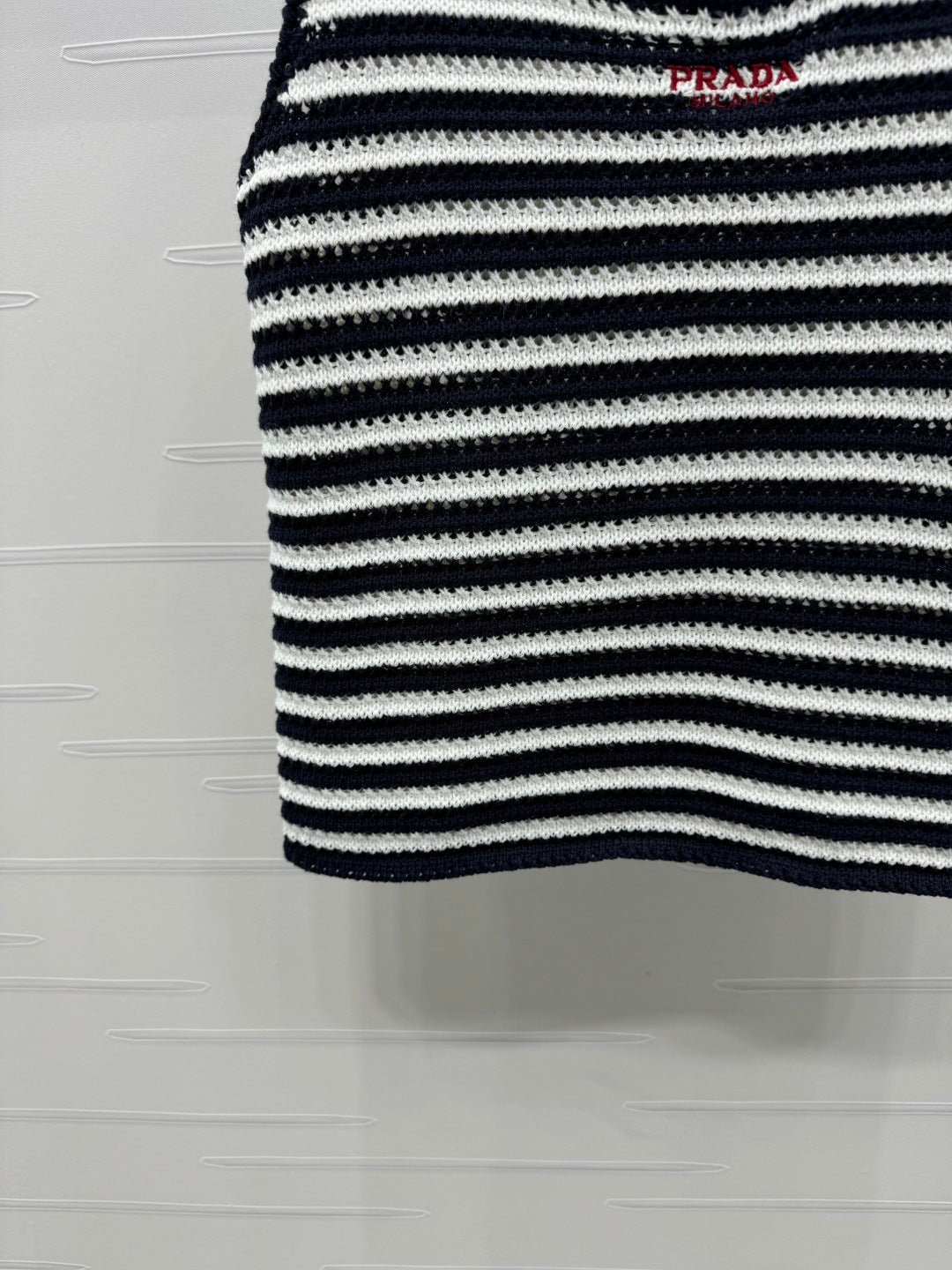 PRAD 25S STRIPED SWEATER 264182