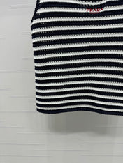 PRAD 25S STRIPED SWEATER 264182