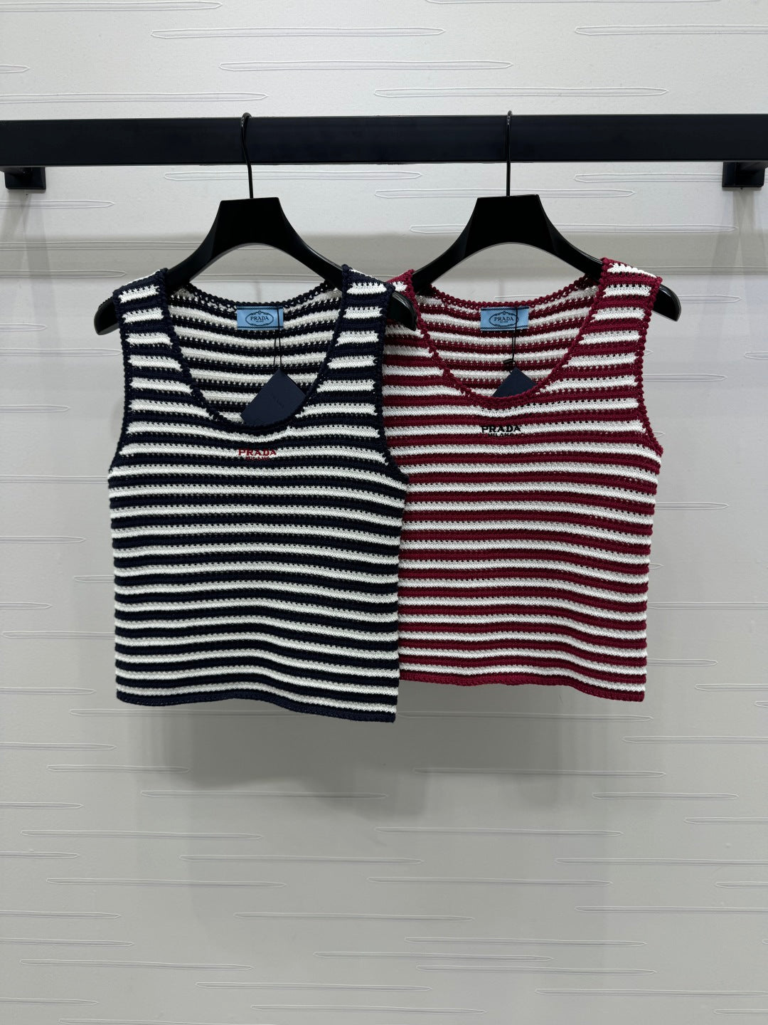 PRAD 25S STRIPED SWEATER 264182