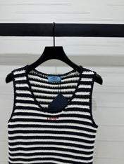 PRAD 25S STRIPED SWEATER 264182