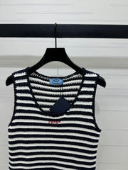 PRAD 25S STRIPED SWEATER 264182