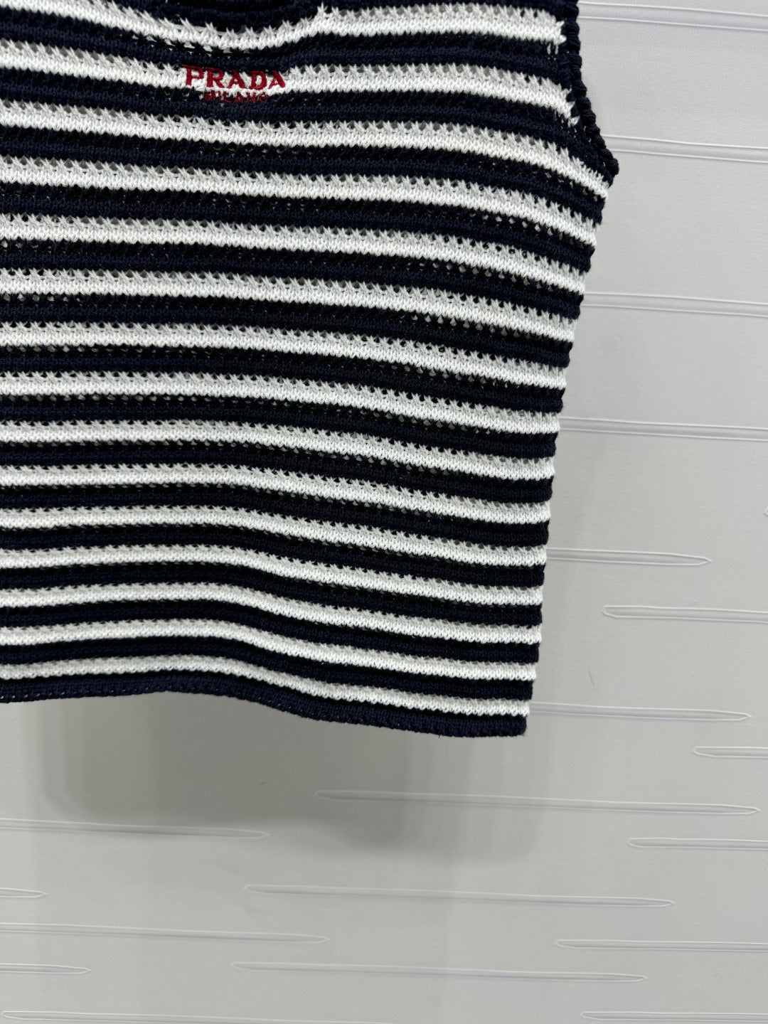 PRAD 25S STRIPED SWEATER 264182
