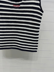 PRAD 25S STRIPED SWEATER 264182