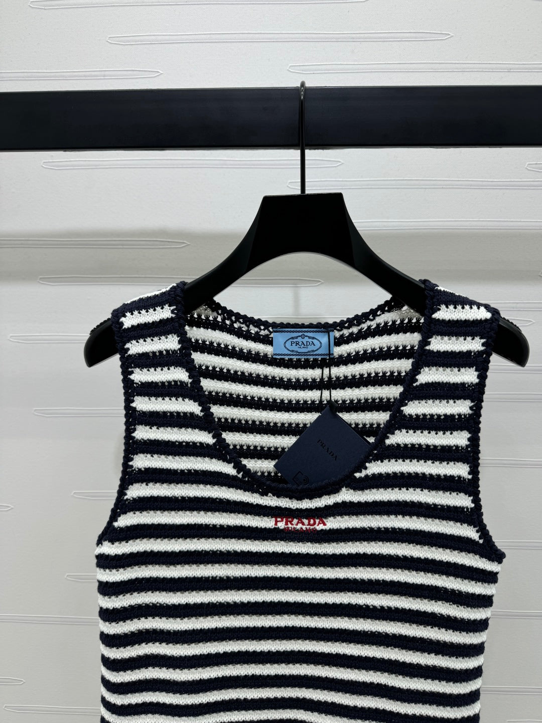 PRAD 25S STRIPED SWEATER 264182