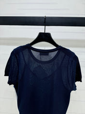 MIU 25S 2 PIECE KNITTED TOP WITH STRAPS 264131