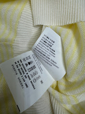 PRAD 25S STRIPED V-NECK KNITTED VEST 264128