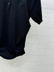 PRAD 25S SHORT SLEEVE KNIT TOP 264123