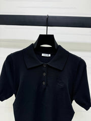 PRAD 25S SHORT SLEEVE KNIT TOP 264123