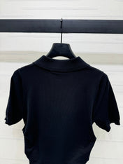 PRAD 25S SHORT SLEEVE KNIT TOP 264123