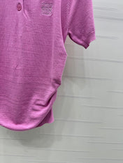 PRAD 25S SHORT SLEEVE KNIT TOP 264121