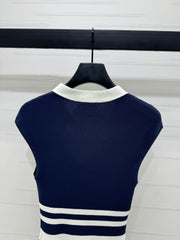 MIU 25S ICE STRIPE KNIT VEST 2264118