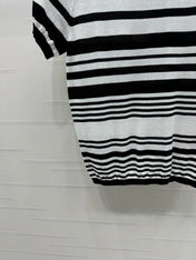 YSL 25S WHITE COLLAR SHORT SLEEVE T-SHIRT 264093