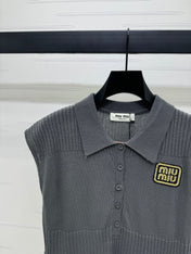 MIU 25S SWEATER VEST 264087