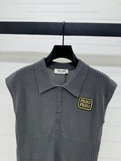 MIU 25S SWEATER VEST 264087