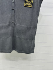 MIU 25S SWEATER VEST 264087