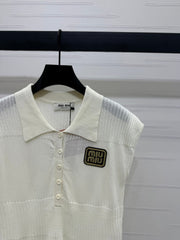 MIU 25S SWEATER VEST 264086