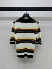 GUCCI 25S SHORT SLEEVE STRIPED POLO SHIRT 264080