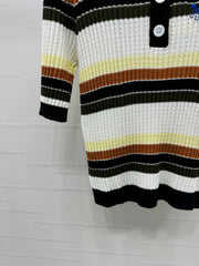 GUCCI 25S SHORT SLEEVE STRIPED POLO SHIRT 264080