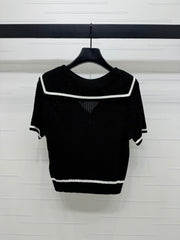 LOEWE 25S SHORT SLEEVE KNITTED CAPE 264036