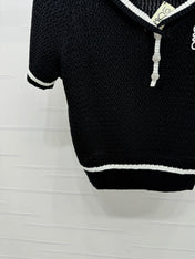 LOEWE 25S SHORT SLEEVE KNITTED CAPE 264036