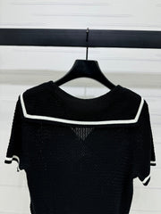 LOEWE 25S SHORT SLEEVE KNITTED CAPE 264036