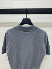 BURBERRY SHORT-SLEEVE KNITTED POLO SHIRT 274846