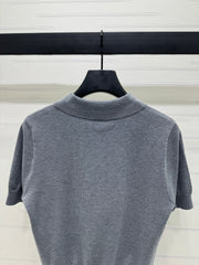 BURBERRY SHORT-SLEEVE KNITTED POLO SHIRT 274846