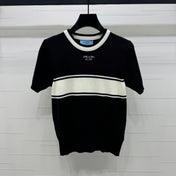 PRADA SHORT-SLEEVE CREW NECK SWEATER 269413