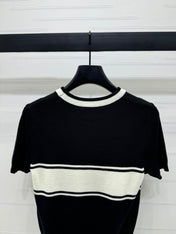PRADA SHORT-SLEEVE CREW NECK SWEATER 269413