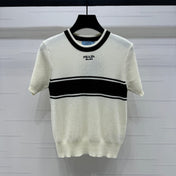 PRADA SHORT-SLEEVE CREW NECK SWEATER 269414