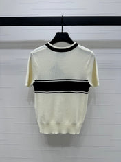 PRADA SHORT-SLEEVE CREW NECK SWEATER 269414