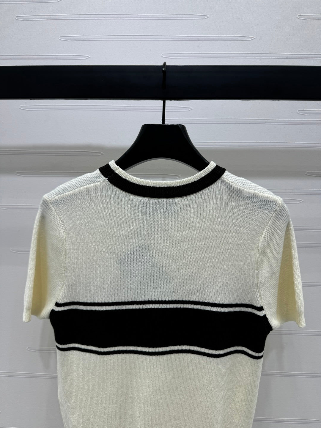 PRADA SHORT-SLEEVE CREW NECK SWEATER 269414