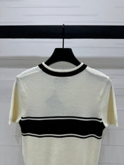 PRADA SHORT-SLEEVE CREW NECK SWEATER 269414