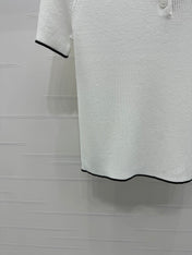 MIUMIU SHORT-SLEEVE KNIT POLO 269424