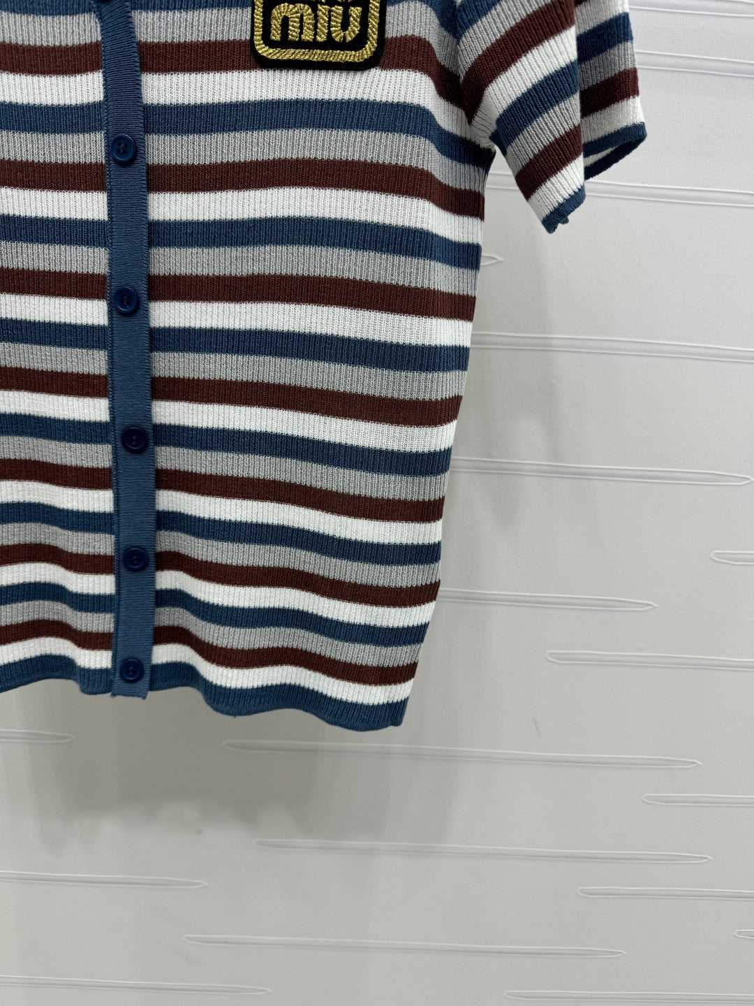 MIUMIU  SHORT-SLEEVE KNIT CARDIGAN 274943