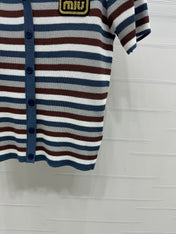 MIUMIU  SHORT-SLEEVE KNIT CARDIGAN 274943