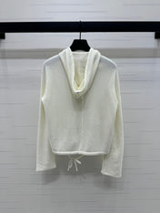 DIOR HOODED LONG-SLEEVE CARDIGAN 274929