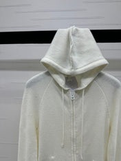 DIOR HOODED LONG-SLEEVE CARDIGAN 274929