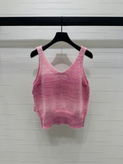 MIUMIU KNIT VEST WITH 3D FLORAL DETAILS 274890