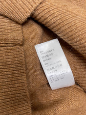 CELINE CARDIGAN IN PECAN BROWN MIX BLUE WOOL