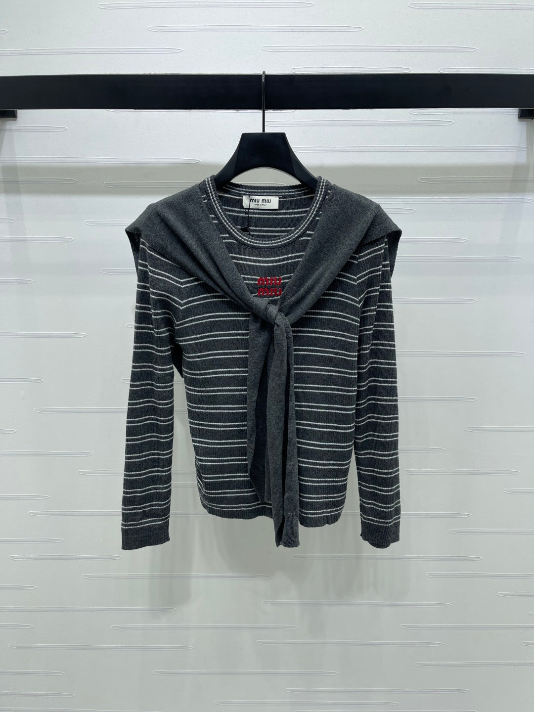 MIUMIU COWL NECK KNITTED SWEATER STYLE 480