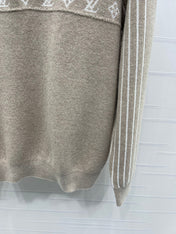 LV 25S LONG-SLEEVE COLOR-BLOCK COLLARED SHIRT 0166